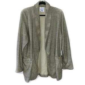 Weekenders women's gray long sleeves cotton blend cardigan size S made in Canada